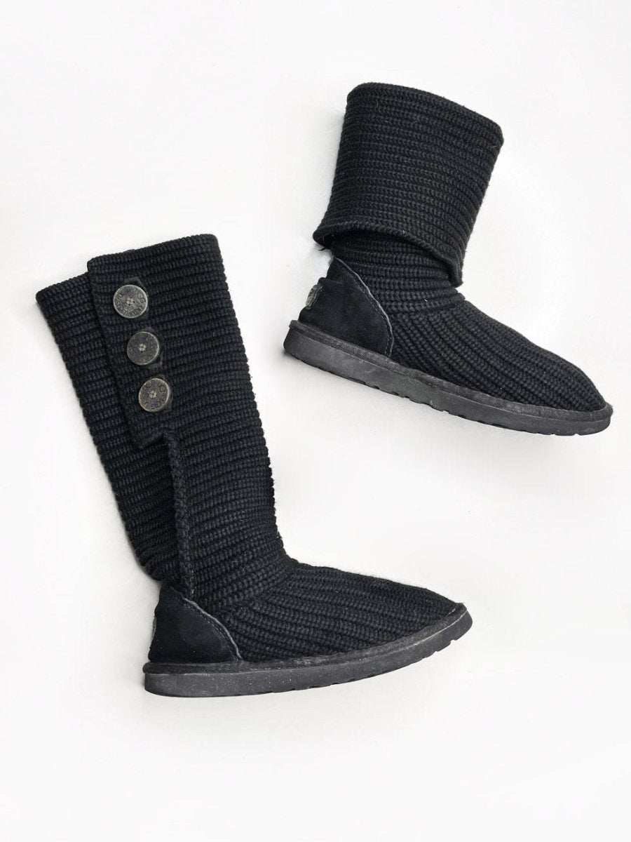 ugg classic cardy knit wool boots - good market thrift store