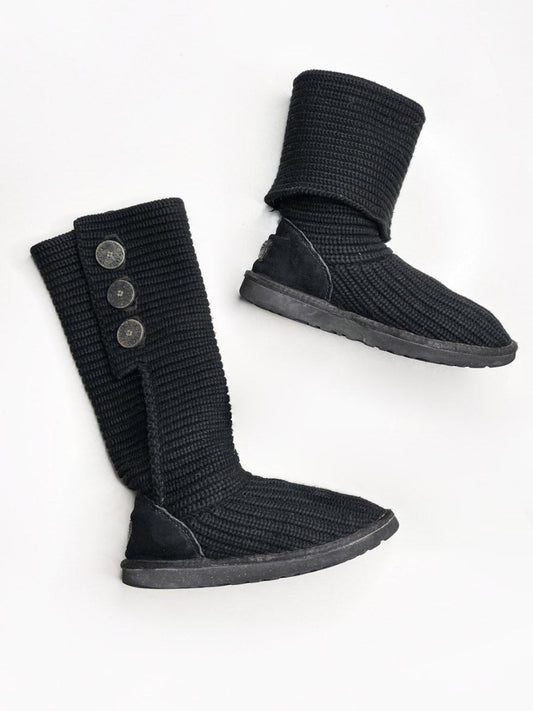 ugg classic cardy knit wool boots - good market thrift store
