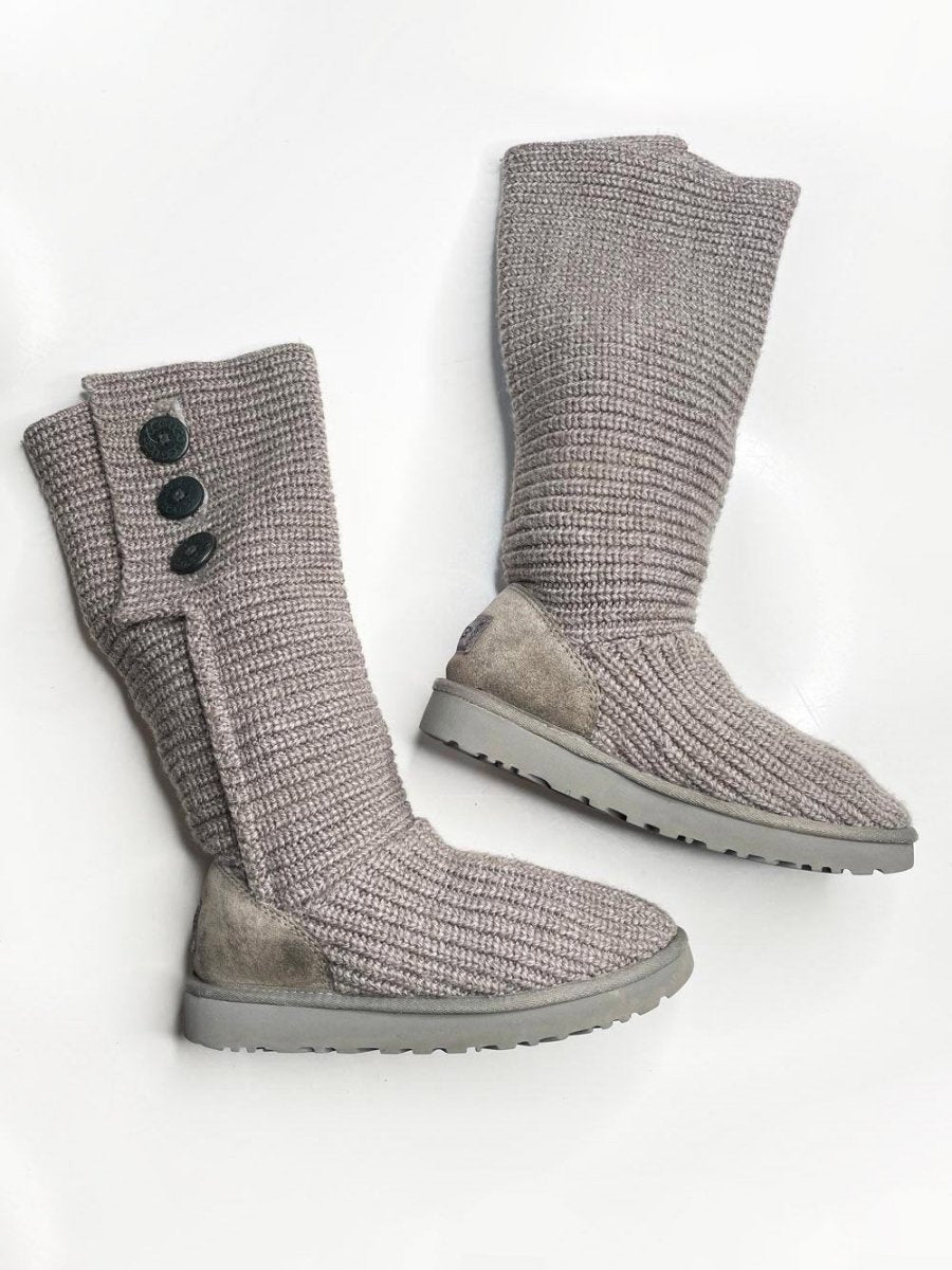 ugg classic cardy knit wool boots - good market thrift store
