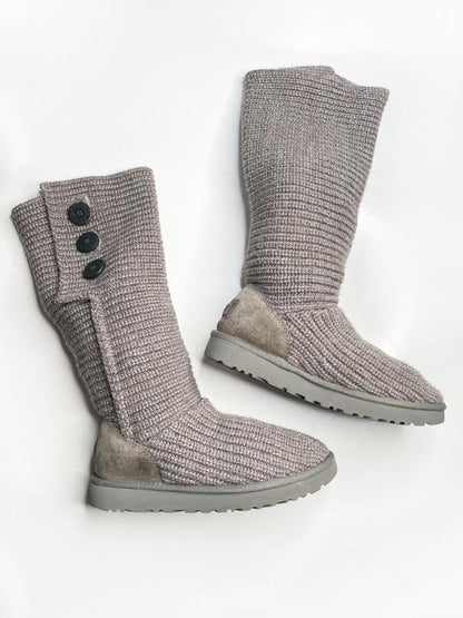 ugg classic cardy knit wool boots - good market thrift store