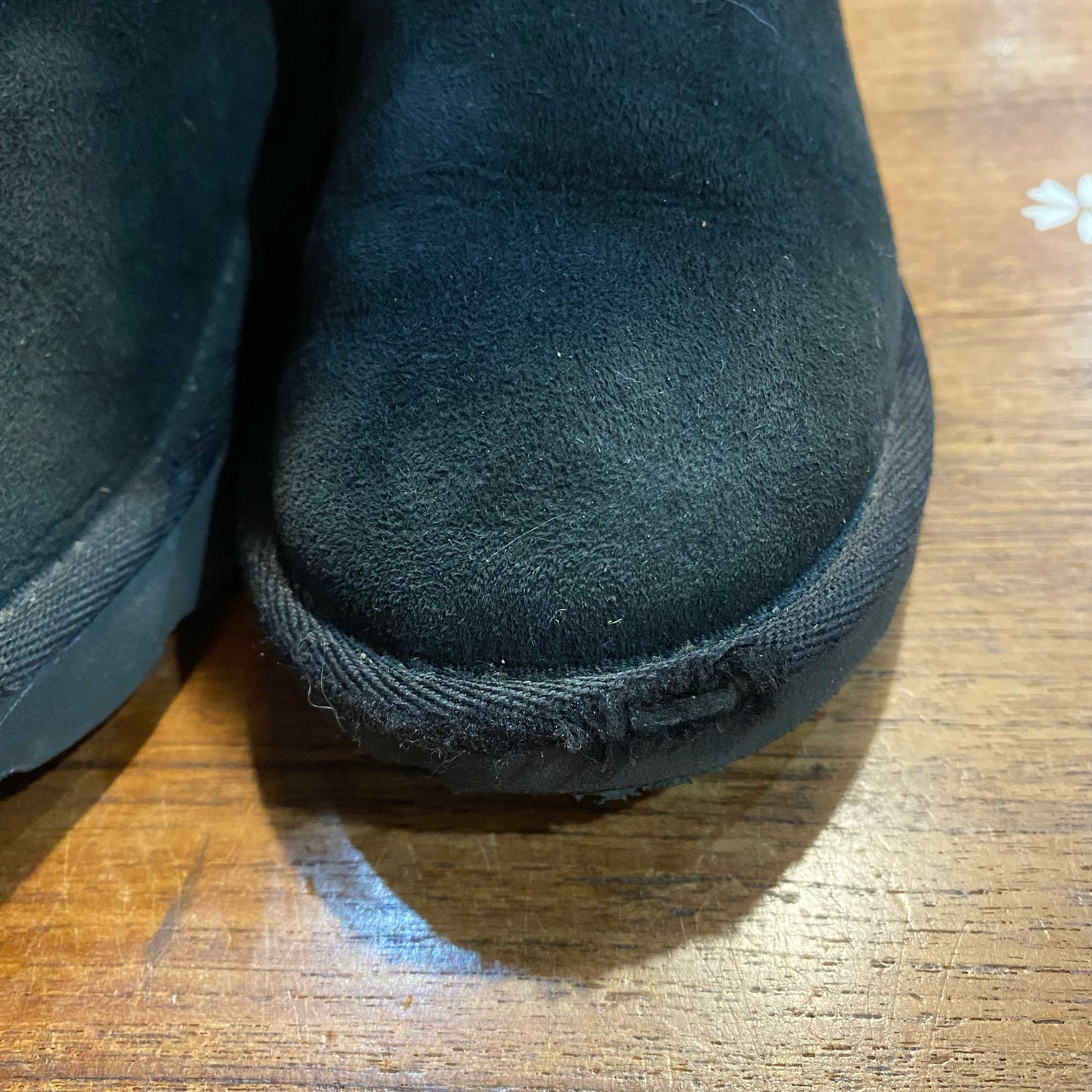 ugg black bailey button short boots - size 11