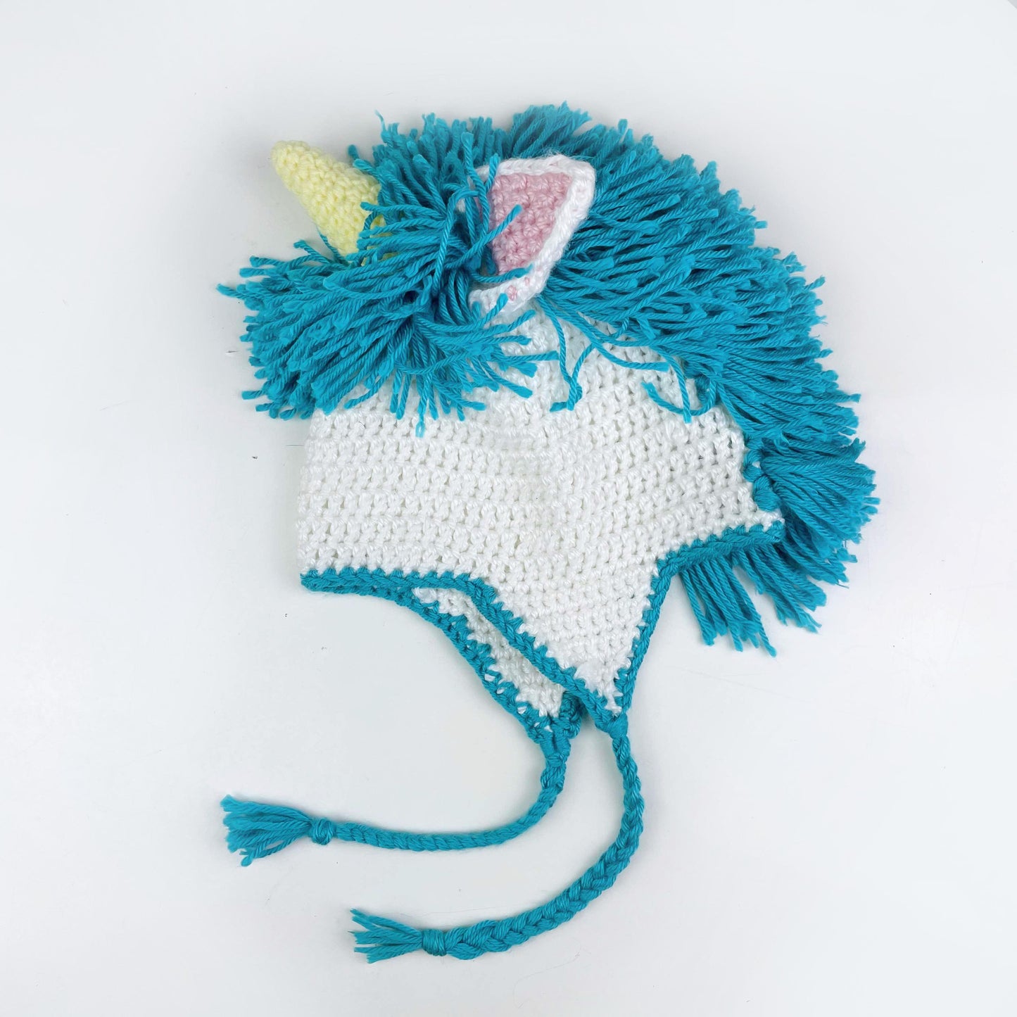 hand-knit unicorn hat - one size