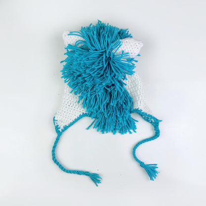 hand-knit unicorn hat - one size