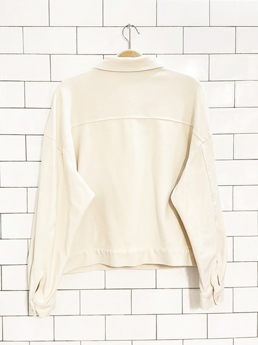 uniqlo full button light jersey jacket - good market thrift store