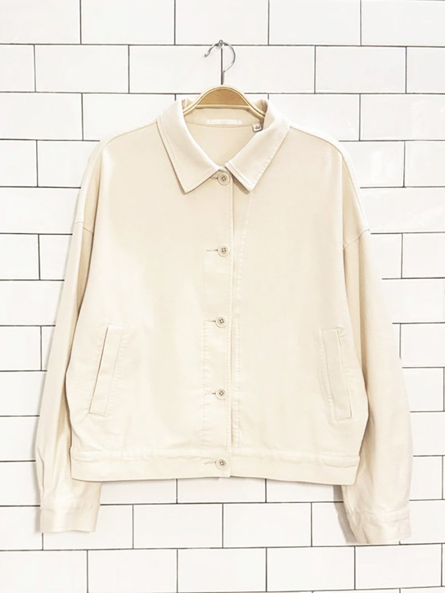 uniqlo full button light jersey jacket - good market thrift store