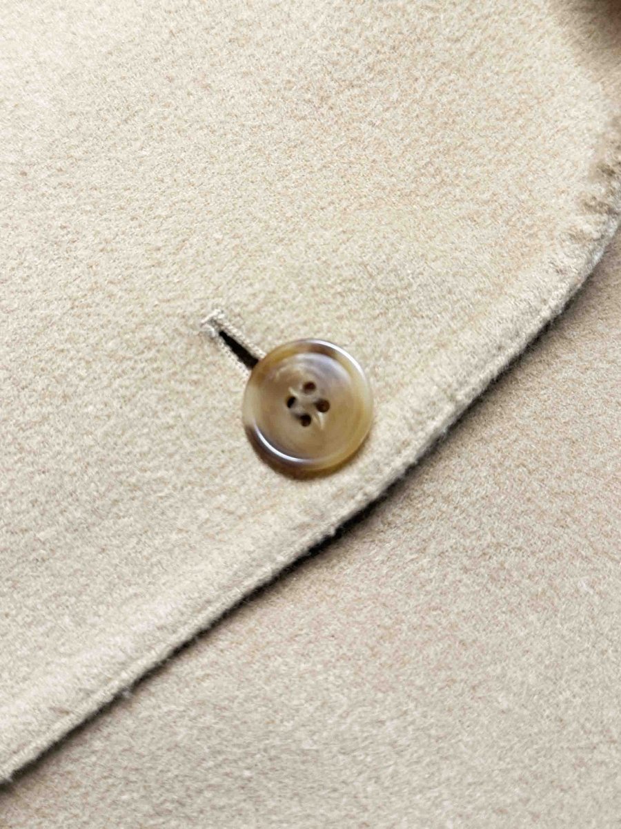 uniqlo wool - blend check lining belted coat - good market thrift store