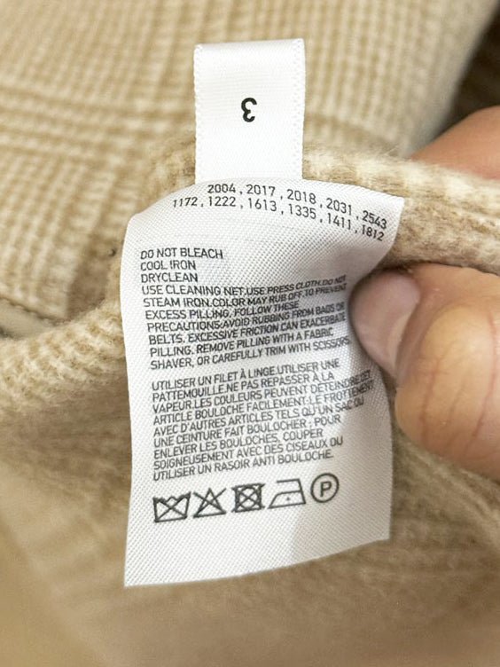 uniqlo wool - blend check lining belted coat - good market thrift store