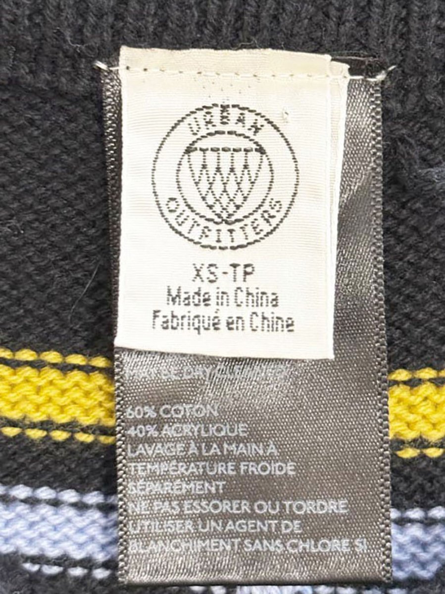 UO rae striped wide leg knit sweater pants | urban outfitters - good market thrift store