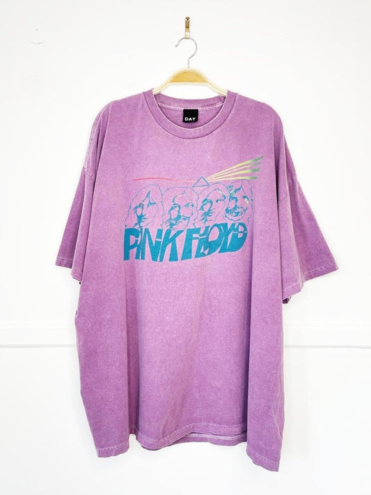 UO x DAY pink floyd oversized t-shirt dress | urban outfitters - good market thrift store
