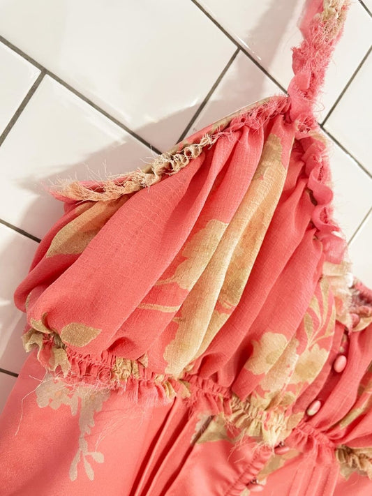 UO x kimchi blue satin + chiffon corset milkmaid tank | urban outfitters - good market thrift store