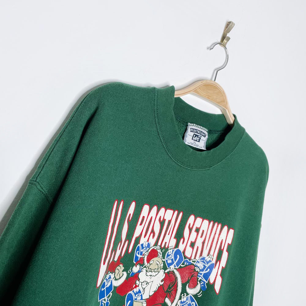 vintage 90s lee us postal service santa crew
