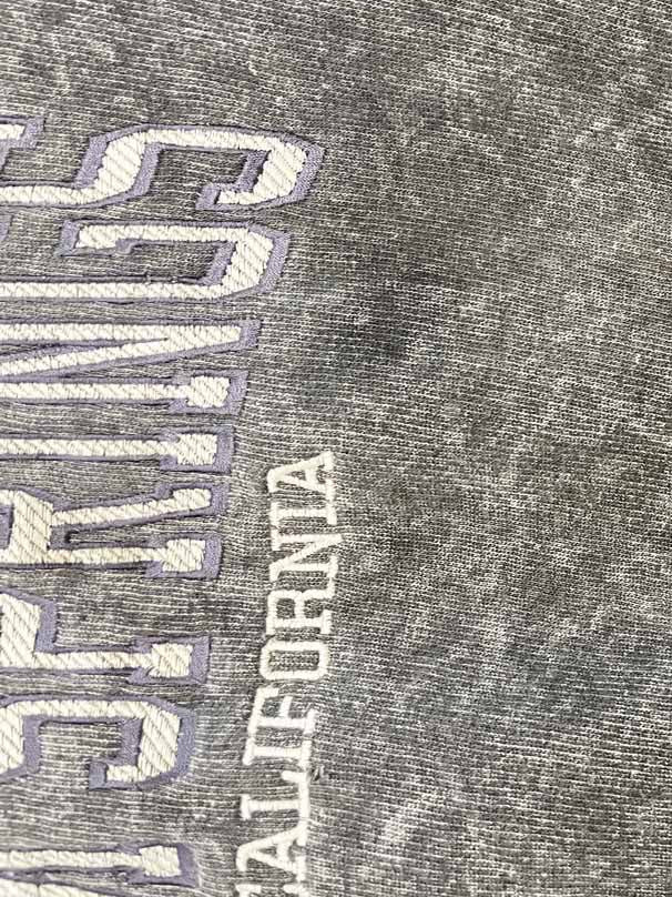us vintage palm springs spellout acid wash sweatshirt | made in usa - good market thrift store