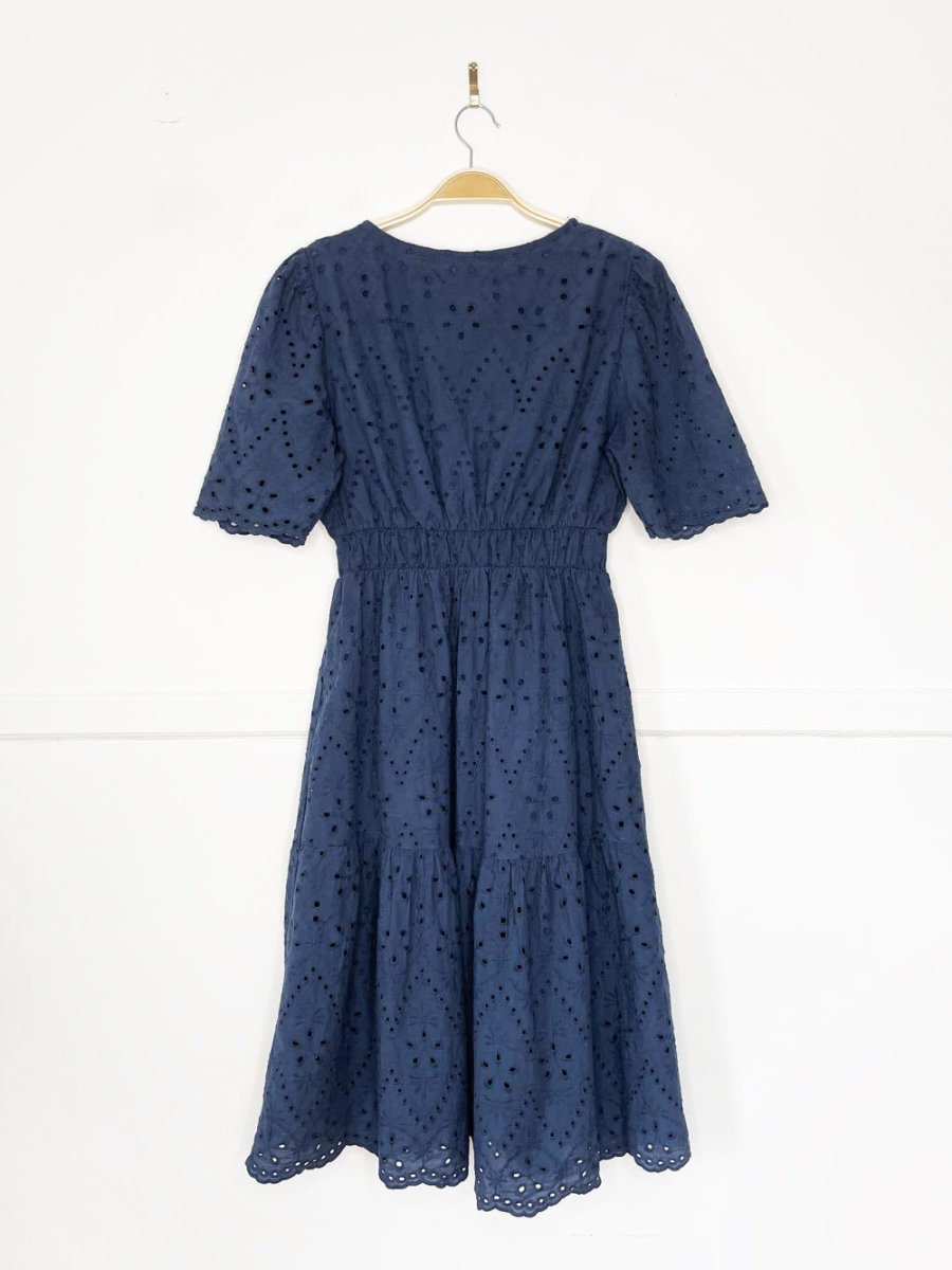 valentina naldi boho eyelet tiered midi dress | made in Italy - good market thrift store