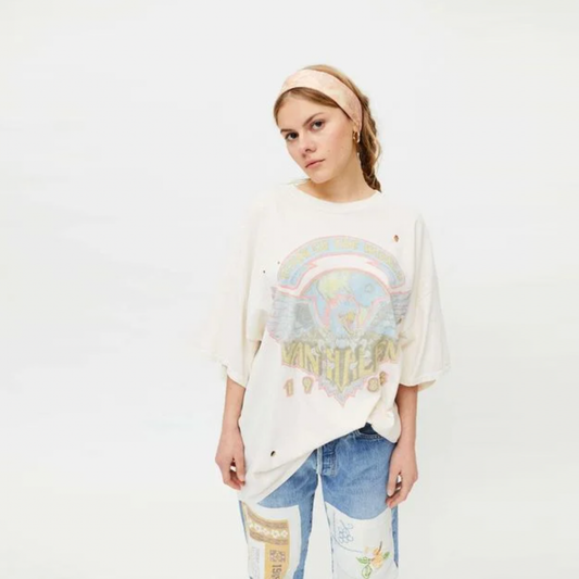 UO van halen tour of the world 1984 tee - size sm/med