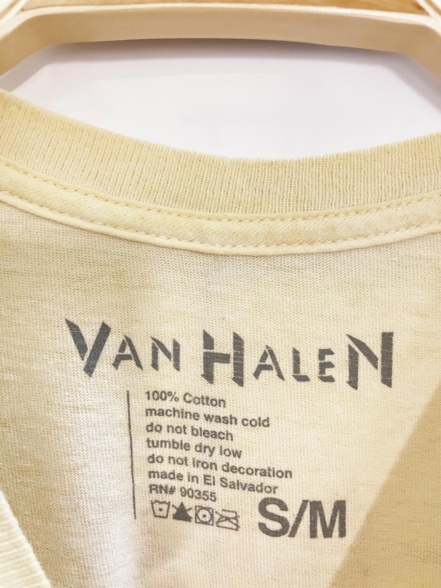 van halen 1984 tour reprint oversized cropped band tee - good market thrift store