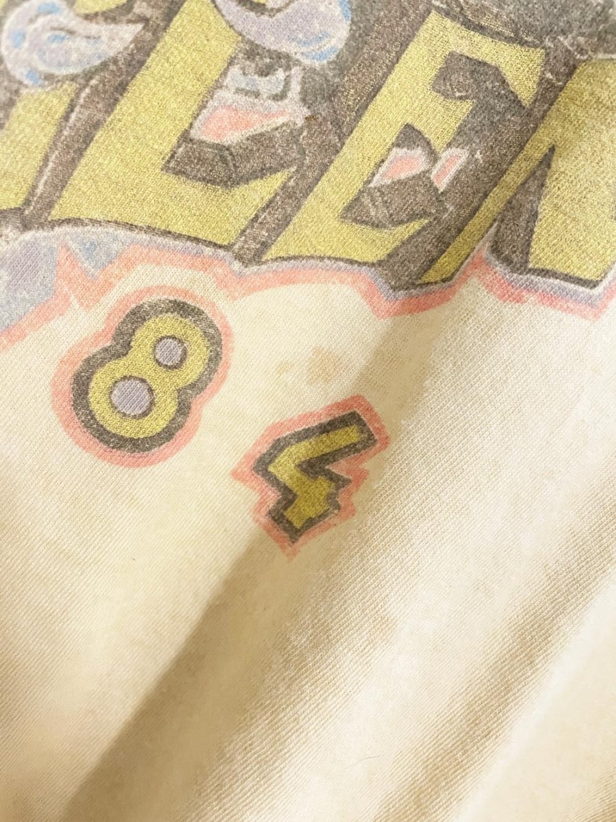 van halen 1984 tour reprint oversized cropped band tee - good market thrift store