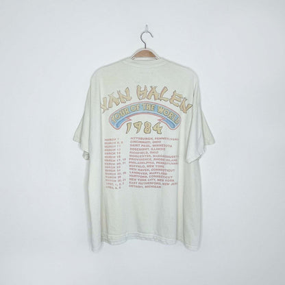 UO van halen tour of the world 1984 tee - size sm/med