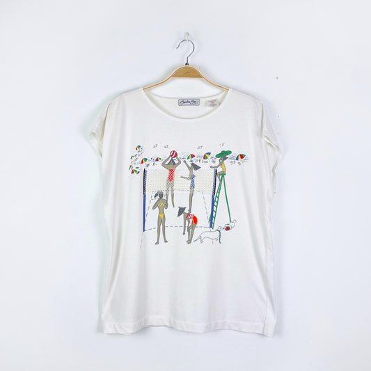 vintage barbara sue sport beach volleyball tee