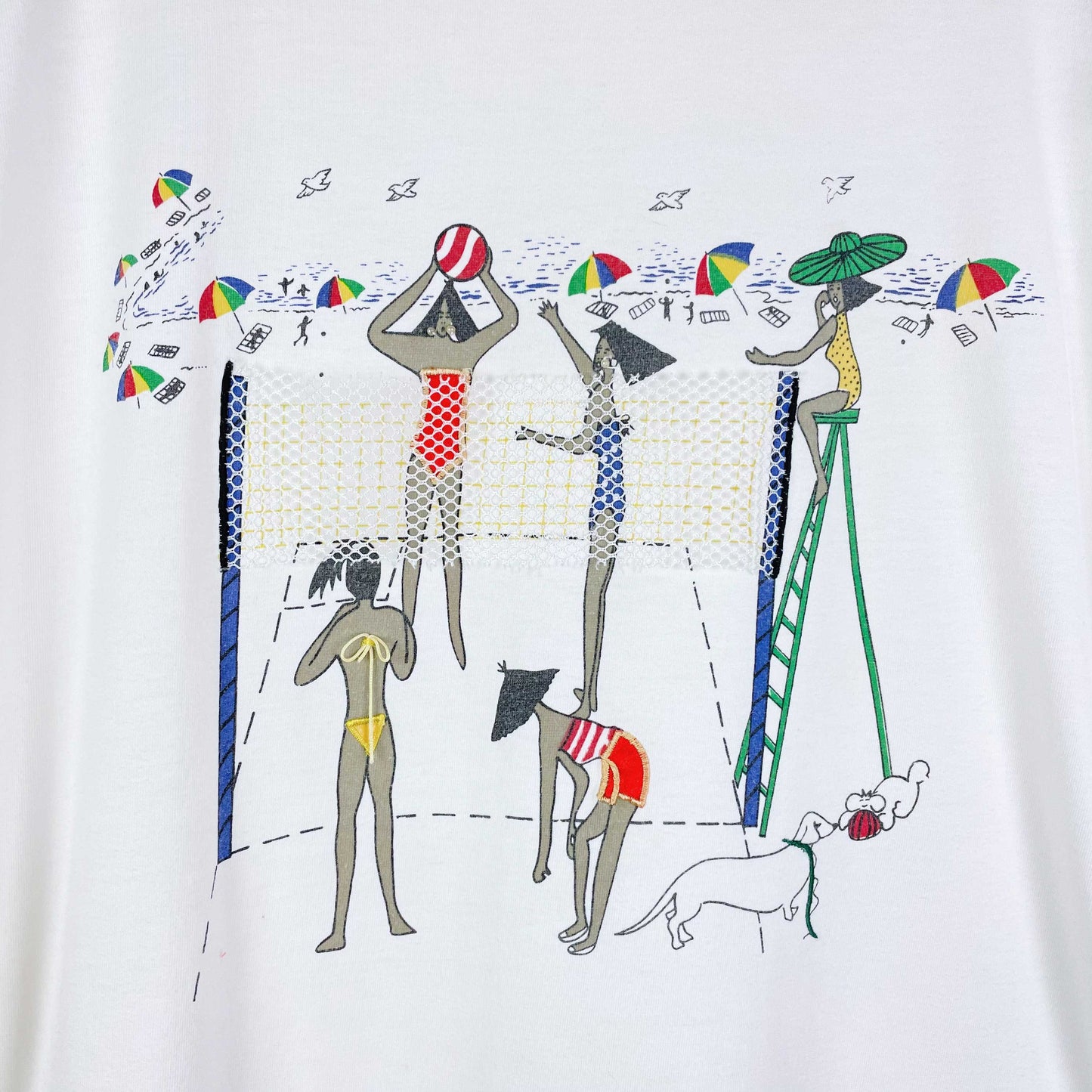 vintage barbara sue sport beach volleyball tee