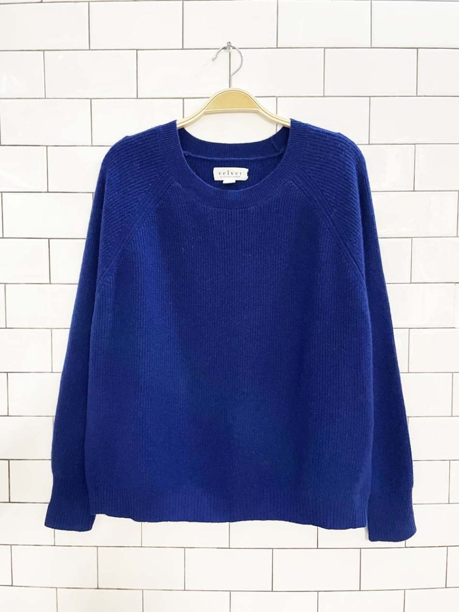 velvet by graham and spencer 100% cashmere sweater - good market thrift store