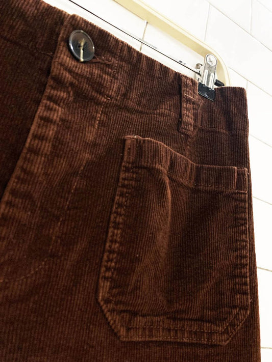 velvet heart chunky cord patch pocket cropped wide leg pants | anthropologie - good market thrift store