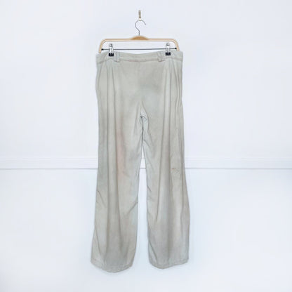 vintage 00s versace low rise grunge wide leg linen pants