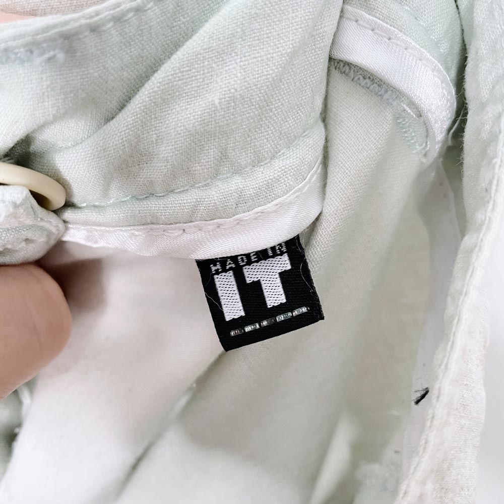 vintage 00s versace low rise grunge wide leg linen pants