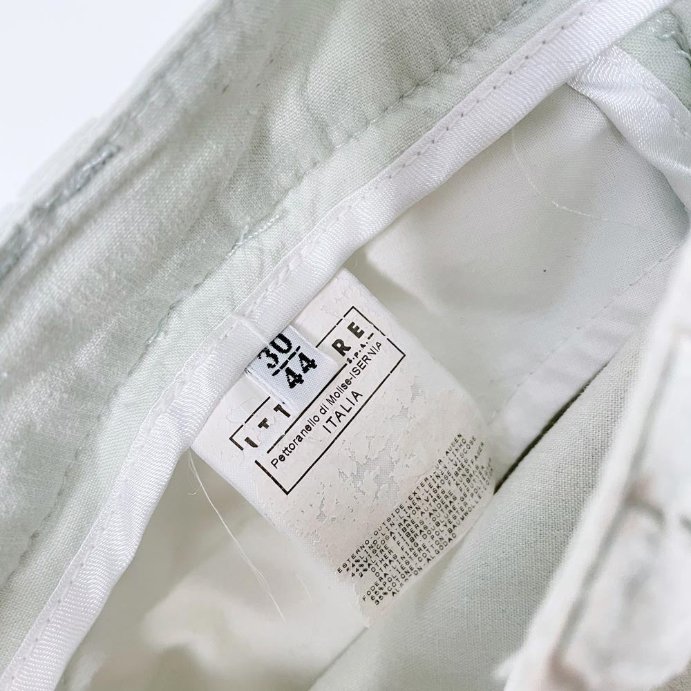 vintage 00s versace low rise grunge wide leg linen pants