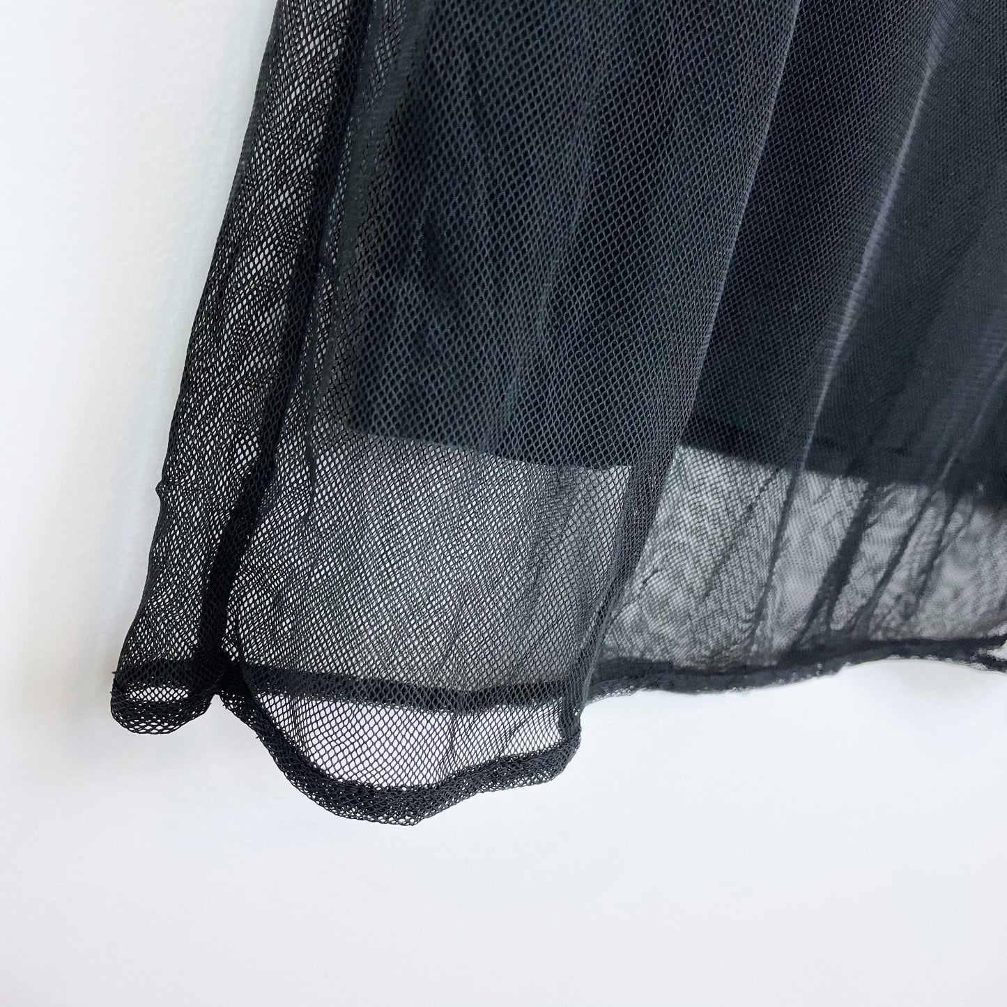 vintage 90s versace v2 classic black sheer tee - size medium