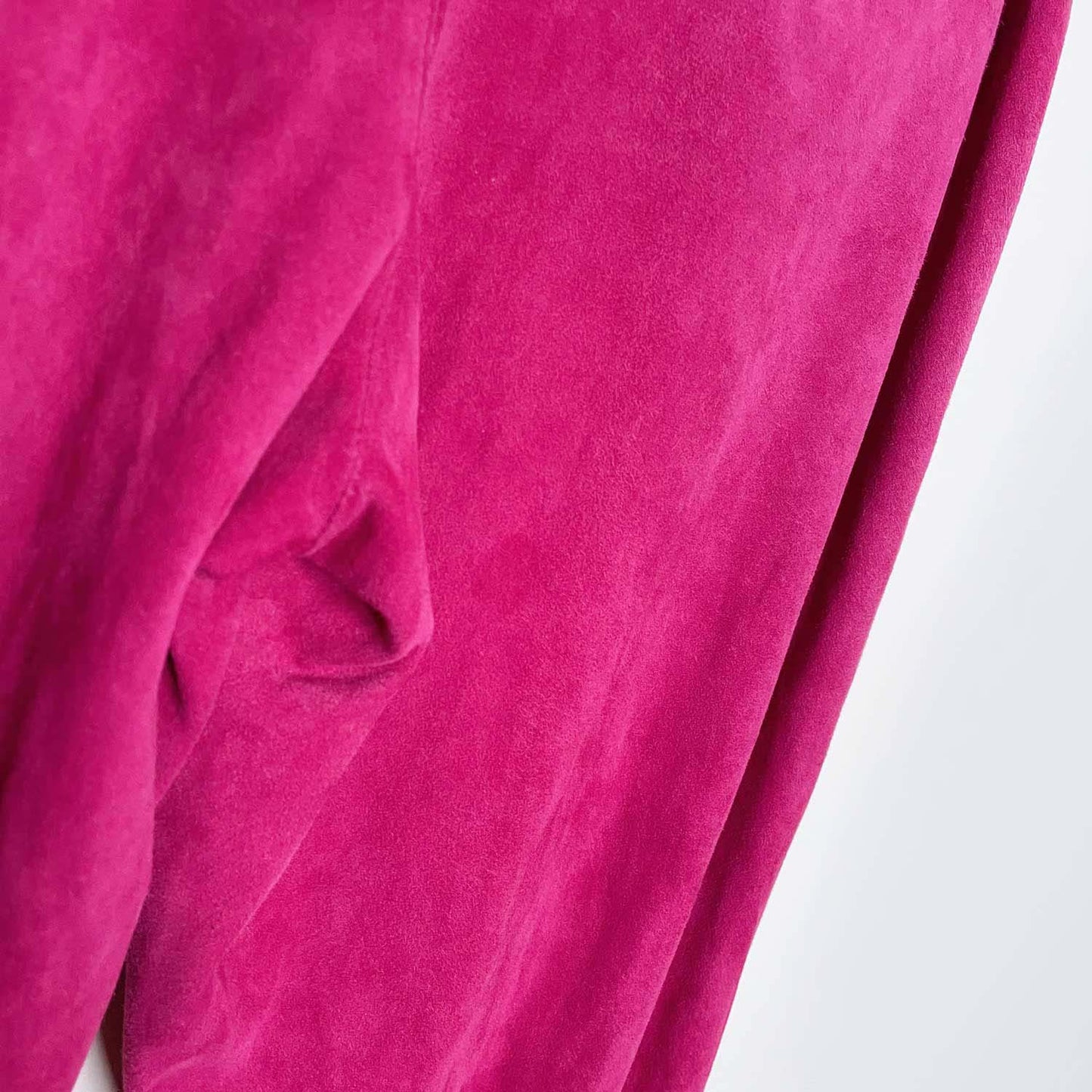 vintage 80s gianni versace pink suede pants - size 34