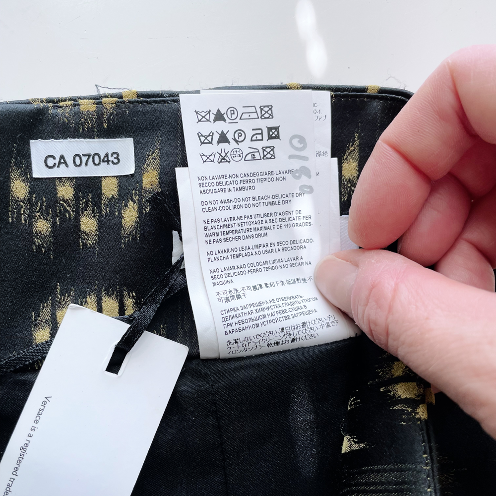 nwt versace collection high rise pencil skirt - size 40 EU