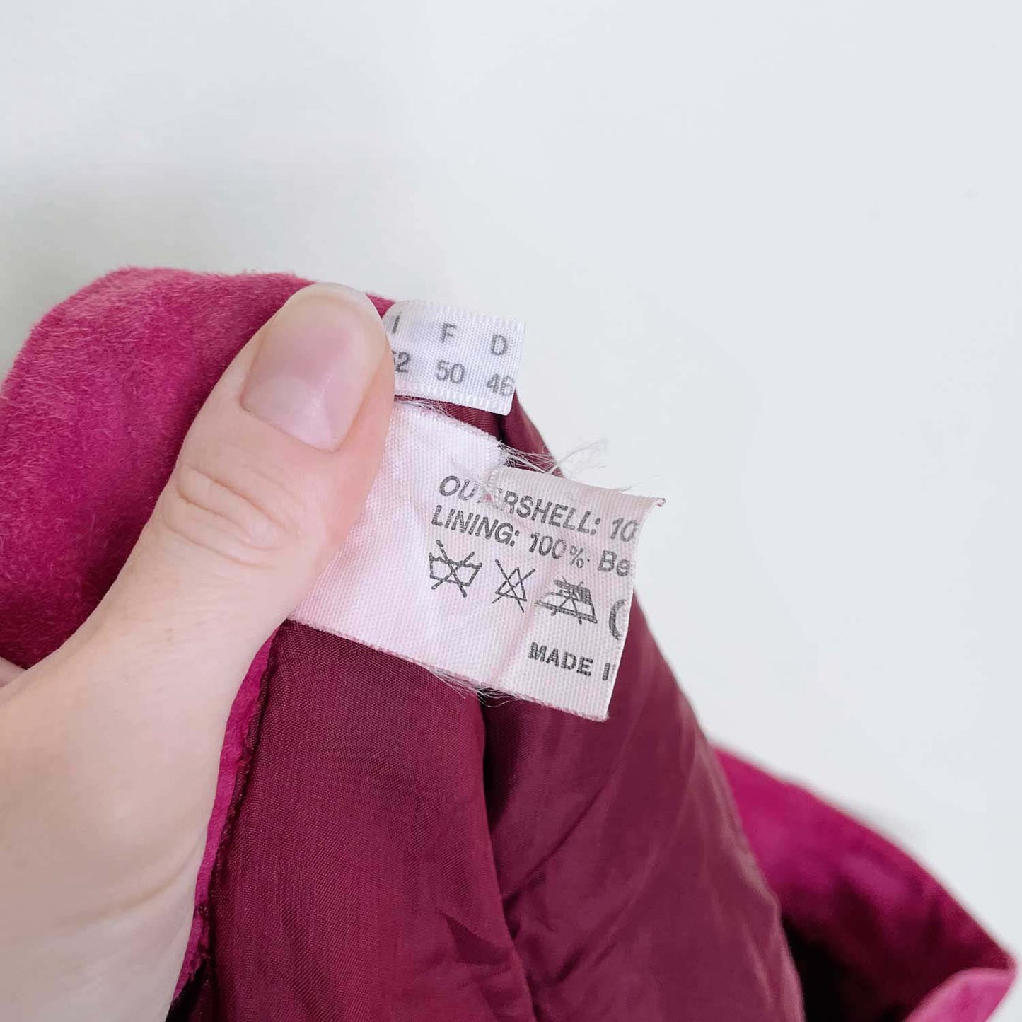 vintage 80s gianni versace pink suede pants - size 34