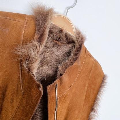 vintage rizal france sheepskin vest