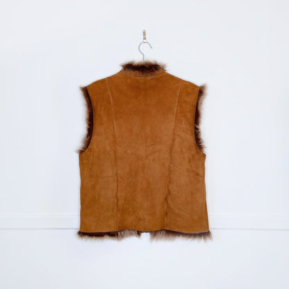 vintage rizal france sheepskin vest