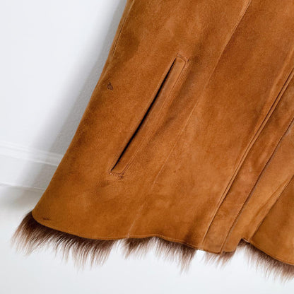 vintage rizal france sheepskin vest