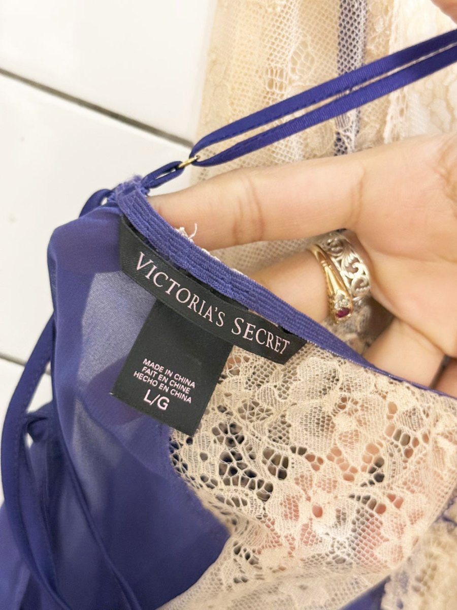 victoria secret sheer lace lingerie slip dress - good market thrift store