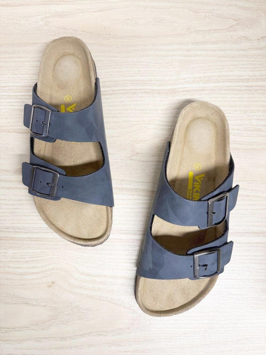 viking chatham navy two strap cork sandals - good market thrift store