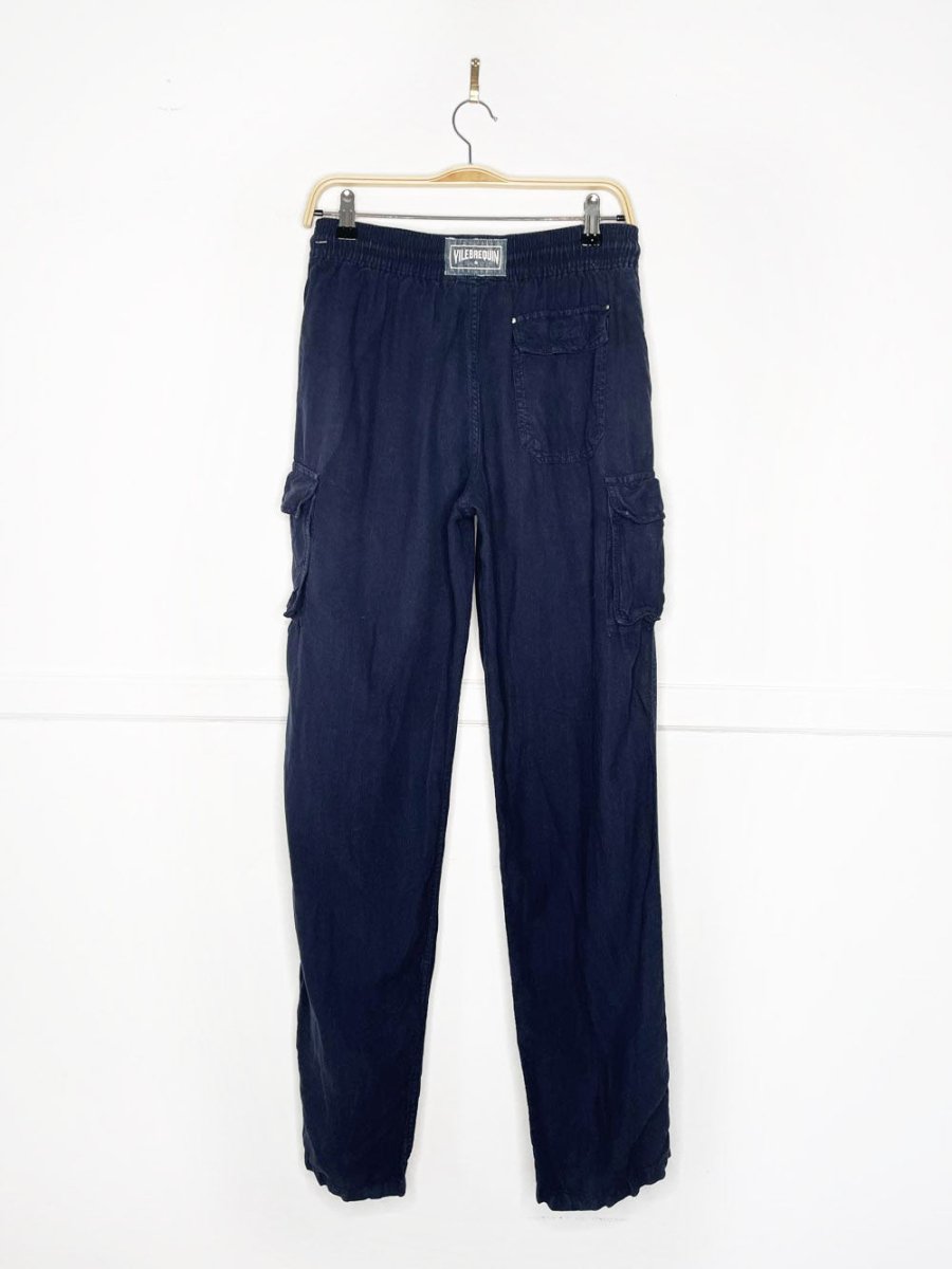vilebrequin 100% linen cargo pants - good market thrift store
