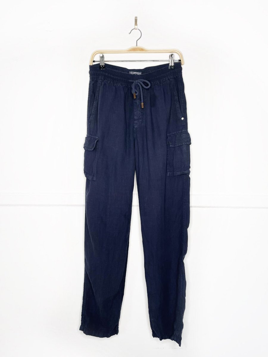 vilebrequin 100% linen cargo pants - good market thrift store