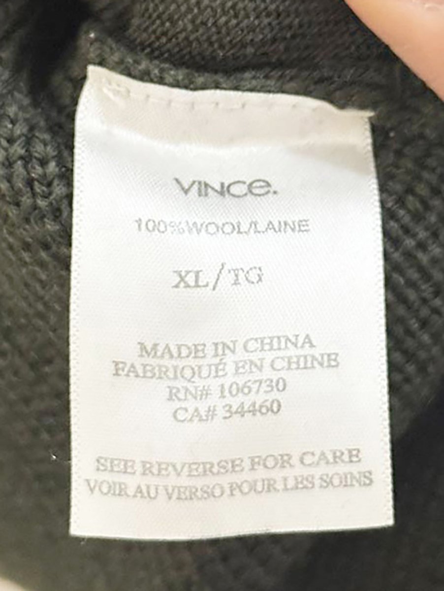 vince 100% wool double breasted knit cardigan jacket - good market thrift store