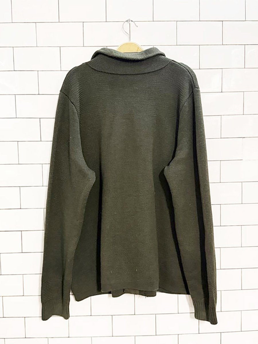vince 100% wool double breasted knit cardigan jacket - good market thrift store