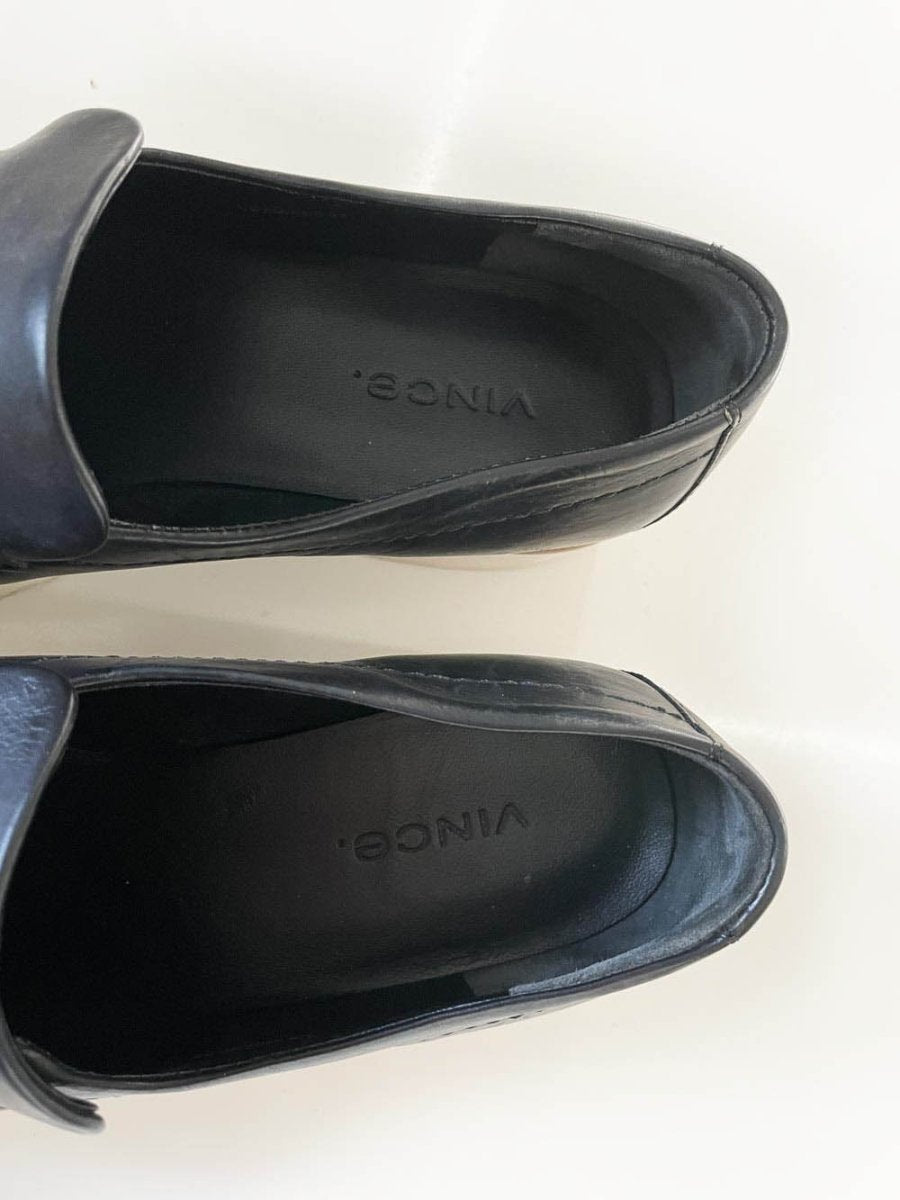 vince butter leather zeta platform loafer | lambskin - good market thrift store