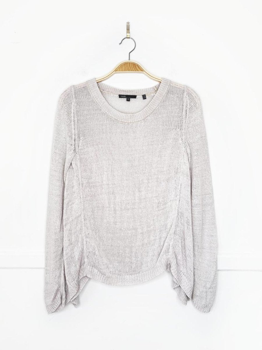 vince linen slub - knit summer sweater - good market thrift store