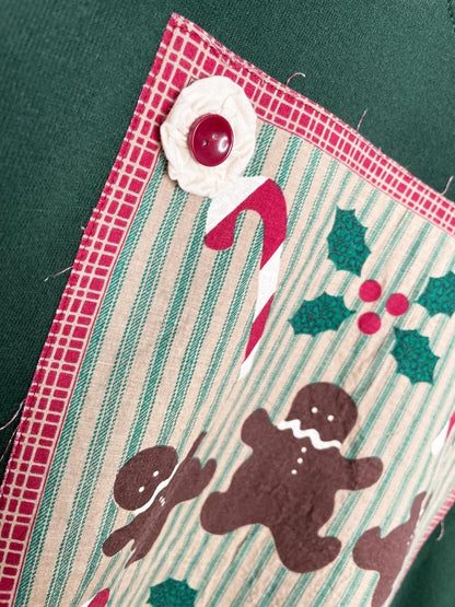 vintaeg 90s jerzees gingerbread man sweatshirt | made in USA - good market thrift store