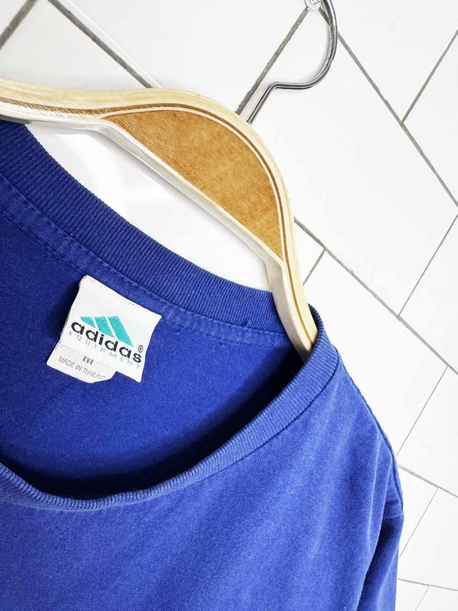 vintage 00s adidas trefoil cropped tee | tulle sleeves + lace hem | rework - good market thrift store