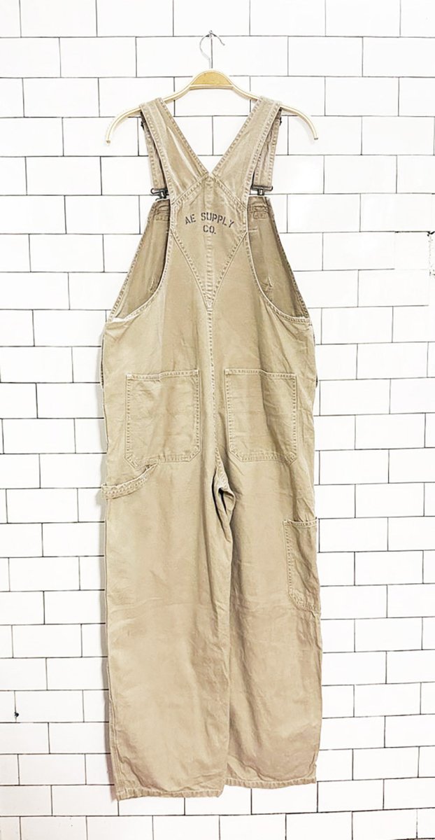 vintage 00s AE supply co. double knee surplus overalls | american eagle - good market thrift store