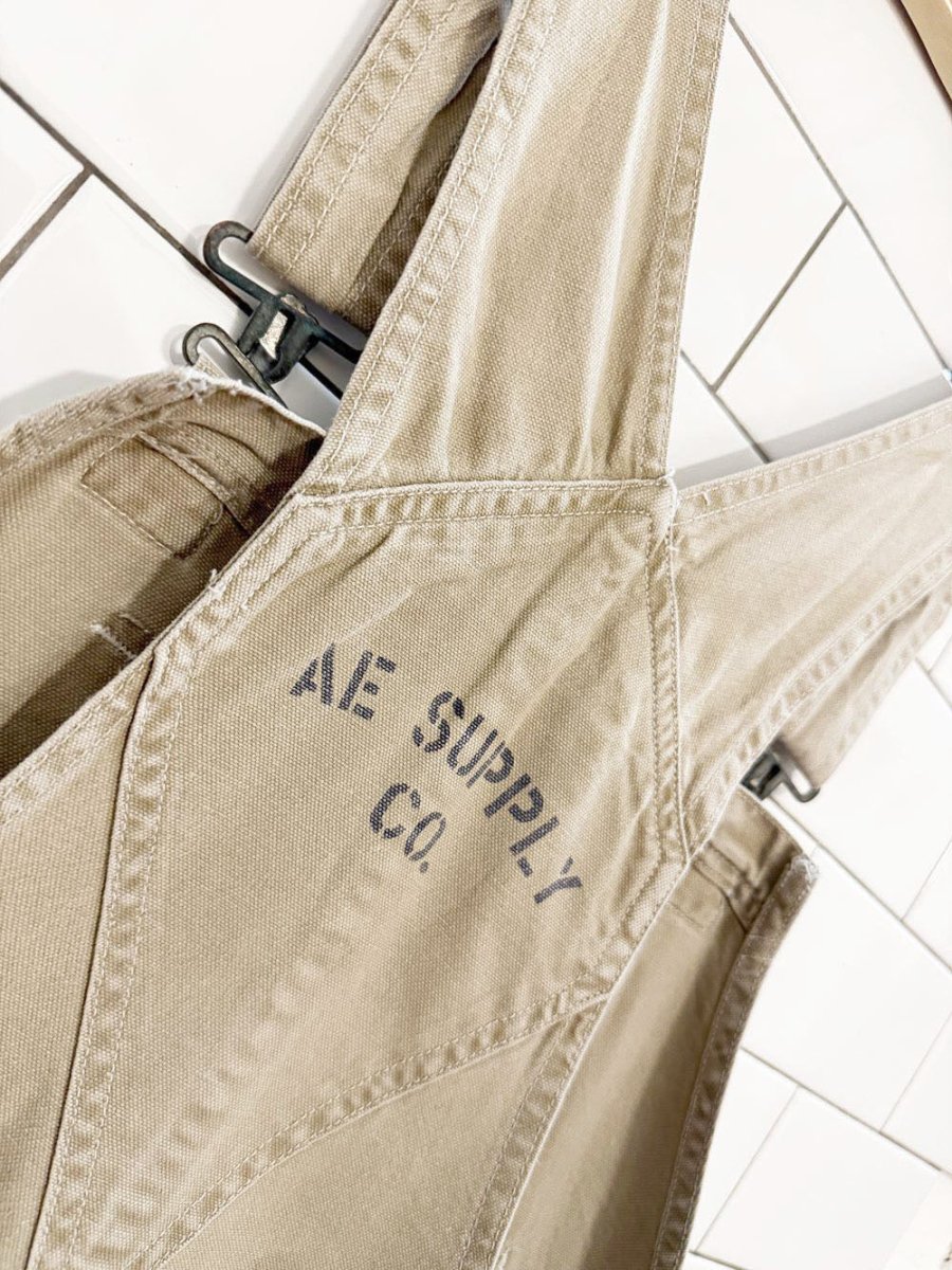 vintage 00s AE supply co. double knee surplus overalls | american eagle - good market thrift store