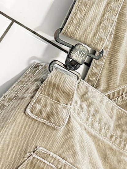 vintage 00s AE supply co. double knee surplus overalls | american eagle - good market thrift store