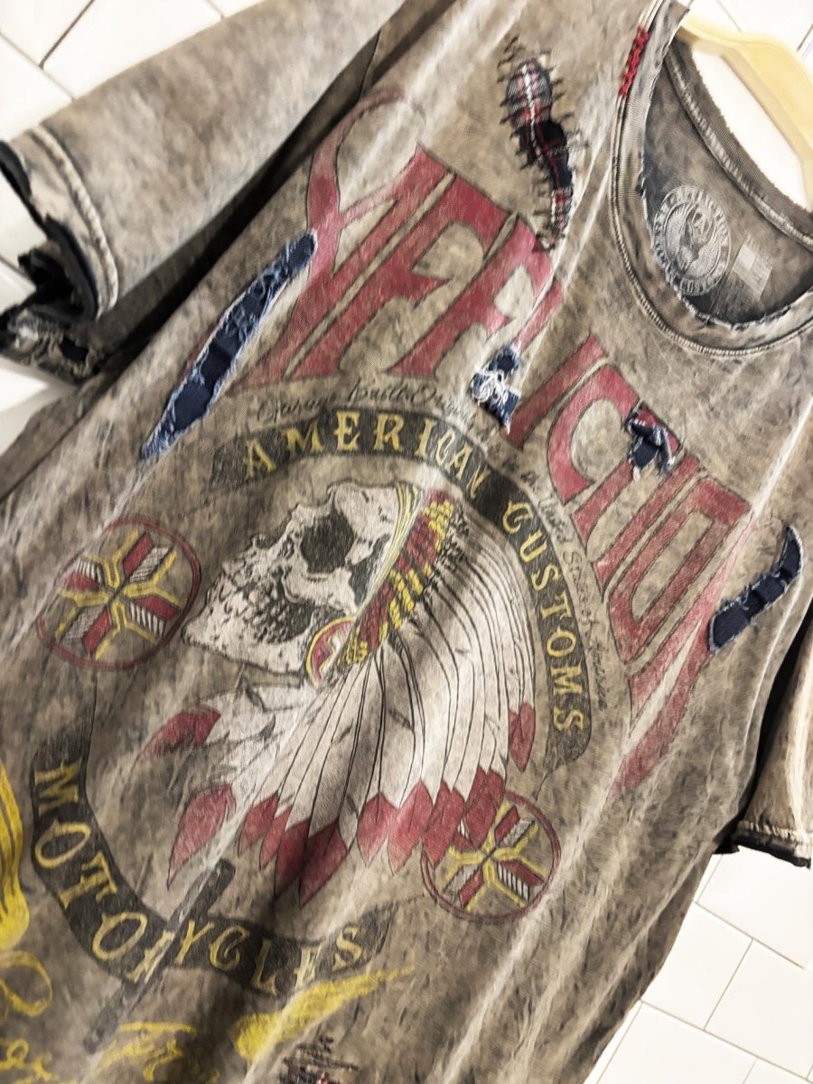 vintage 00s affliction american customs t shirt - good market thrift store