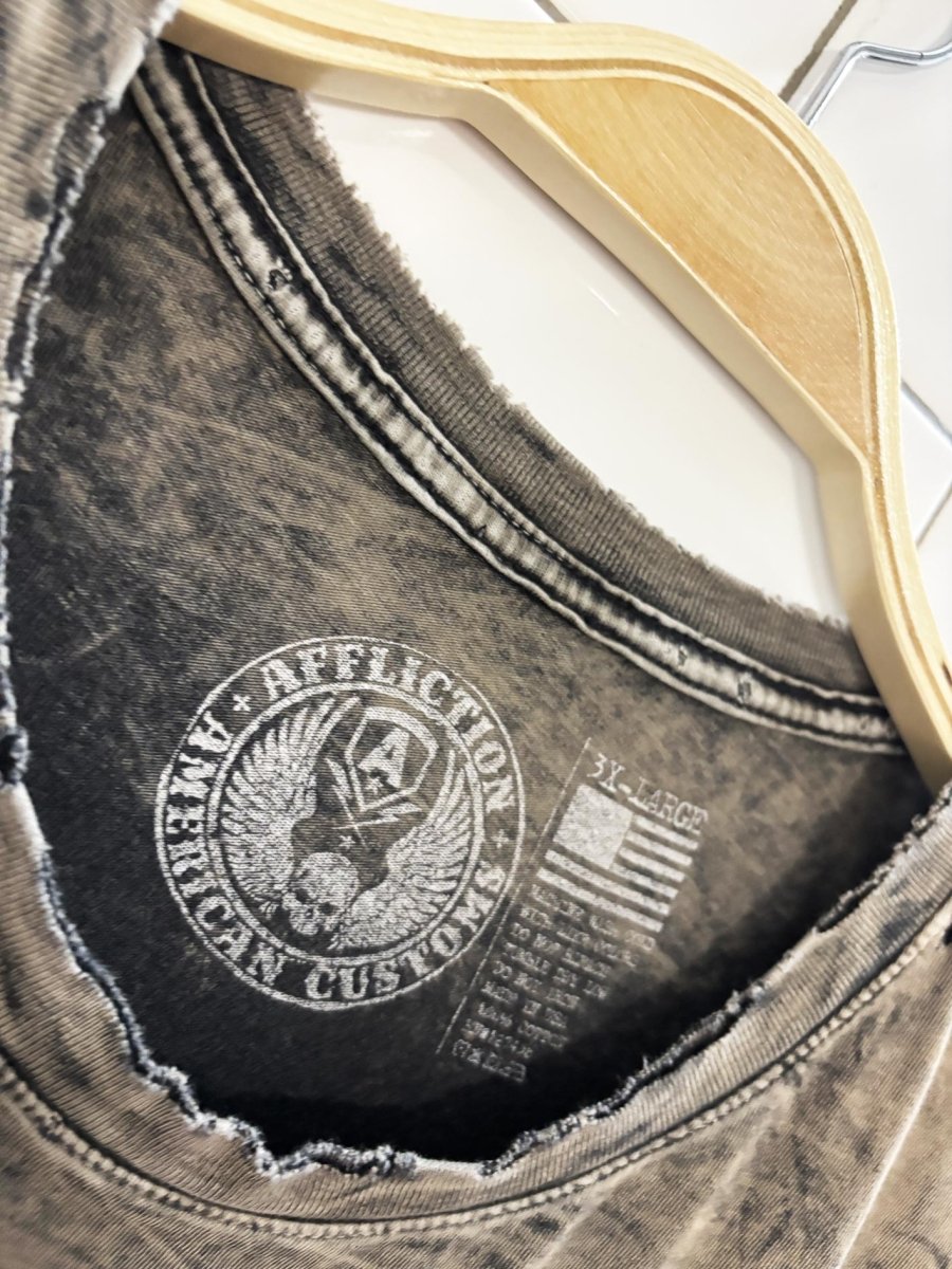 vintage 00s affliction american customs t shirt - good market thrift store